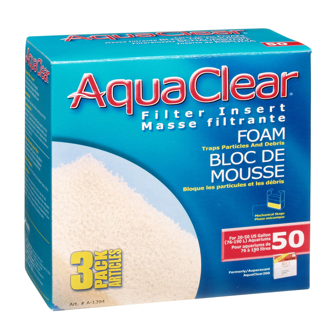 FLUVAL AC50 Mousse Bio-Foam Bleu x3 pour Aquarium