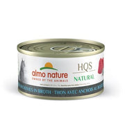 Almo Nature HQS Natural - Chat Thon avec Anchois au Bouillon - Nourriture Humide pour Chats