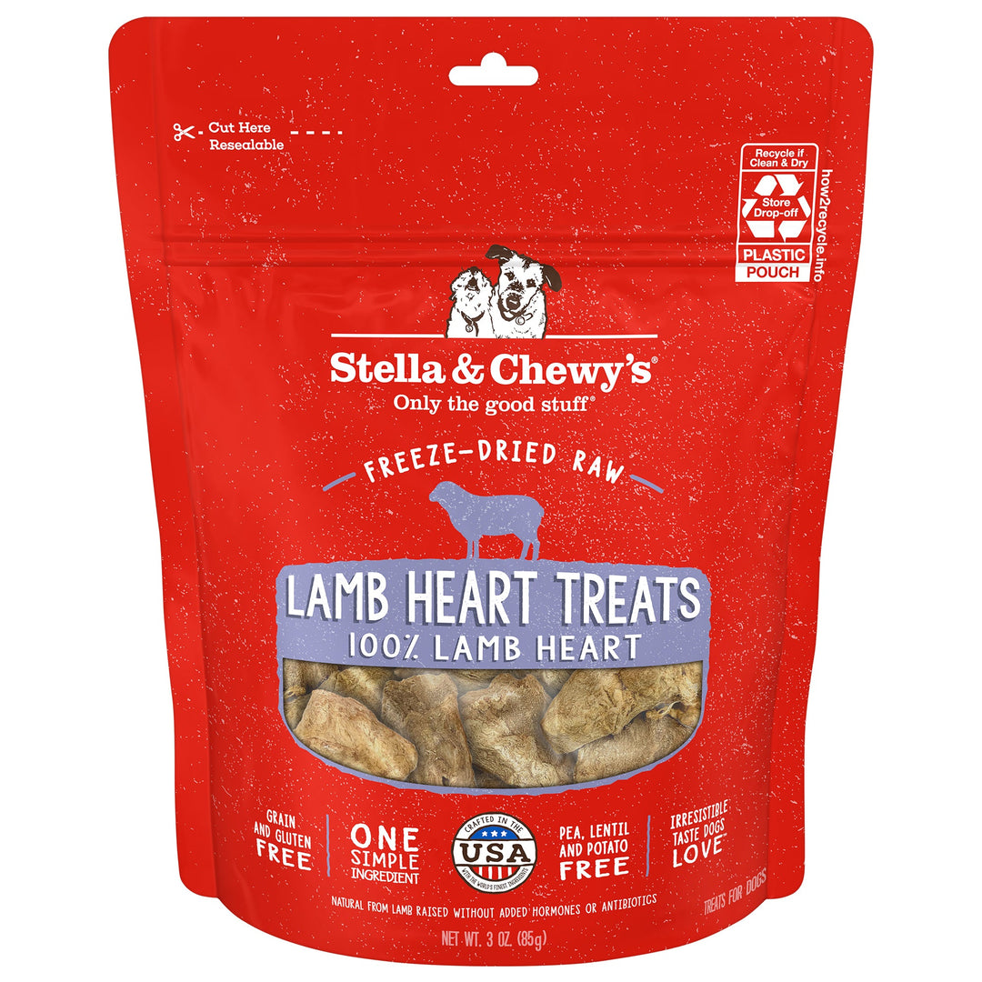 Stella & Chewy's - Coeurs d'Agneau - Gâteries Lyophilisées pour Chiens