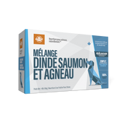 Big Country Raw Signature Blend - Mélange de Dinde, Saumon et Agneau - Nourriture Crue Congelée pour Chiens