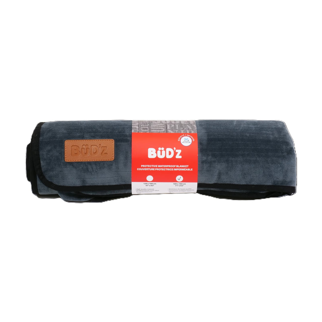 BUD'Z Couverture Polyvalente Imperméable Grise 120x160cm