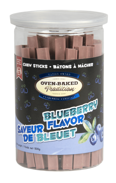 OBT Gâteries Chien Bâtons Saveur Bleuet 500g