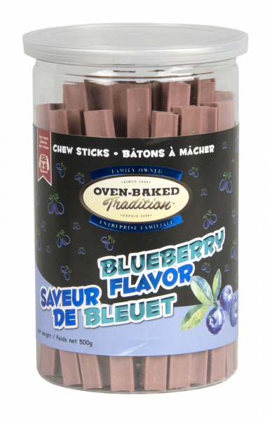 OBT Gâteries Chien Bâtons Saveur Bleuet 500g