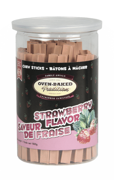 OBT Gâteries Chien Bâtons Saveur Fraise 500g