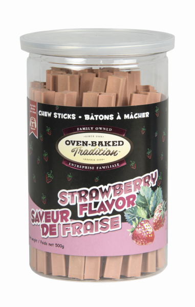 OBT Gâteries Chien Bâtons Saveur Fraise 500g