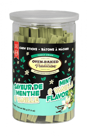 OBT Gâteries Chien Bâtons Saveur Menthe & Vanille 500g