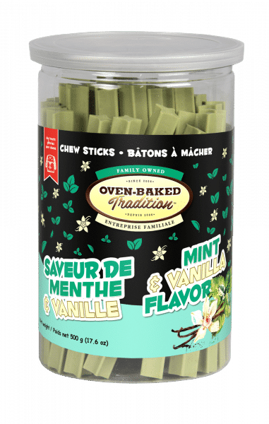 OBT Gâteries Chien Bâtons Saveur Menthe & Vanille 500g