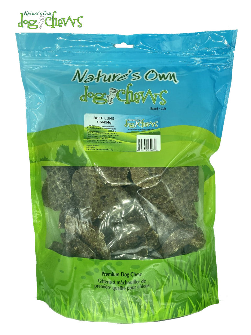Nature's Own - Steaks de Poumon de Boeuf 454 g - Gâteries Naturelles pour Chiens
