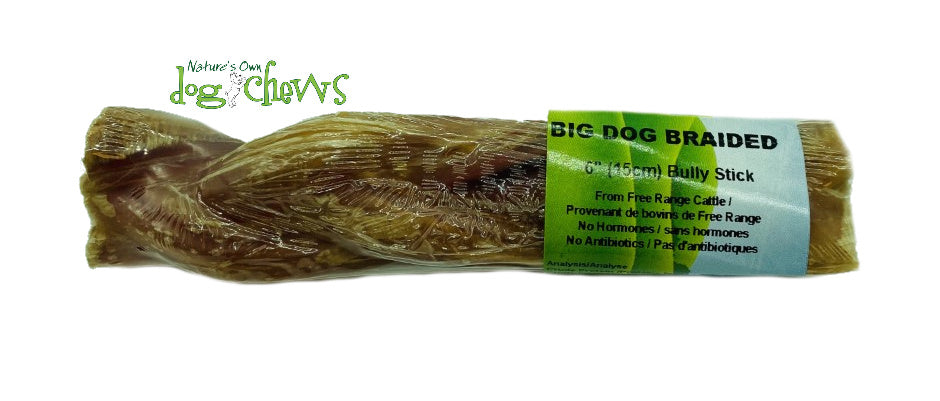 Nature's Own - Bâtons de Boeuf Angus Triple Tressés Sans Odeur - Gâteries Naturelles Grands Chiens