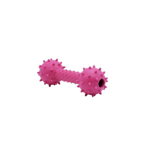 BüD'z - Jouet Haltère Piquant en Caoutchouc pour Chiens, 14 cm