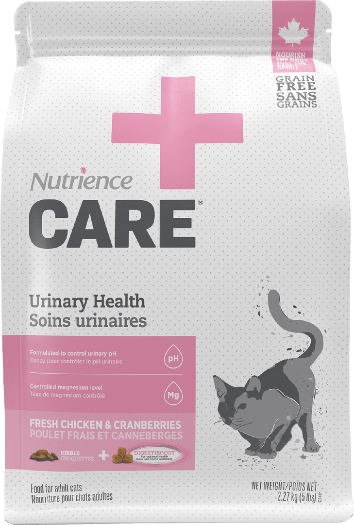Nutrience Care - Soins Urinaires, Poulet Frais et Canneberges - Nourriture Sèche Sans Grains pour Chats Adultes
