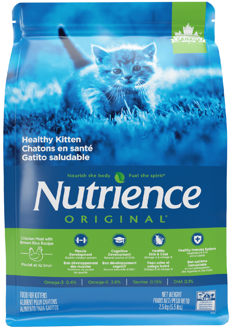 Nutrience Original - Poulet et Riz Brun - Nourriture Sèche pour Chatons