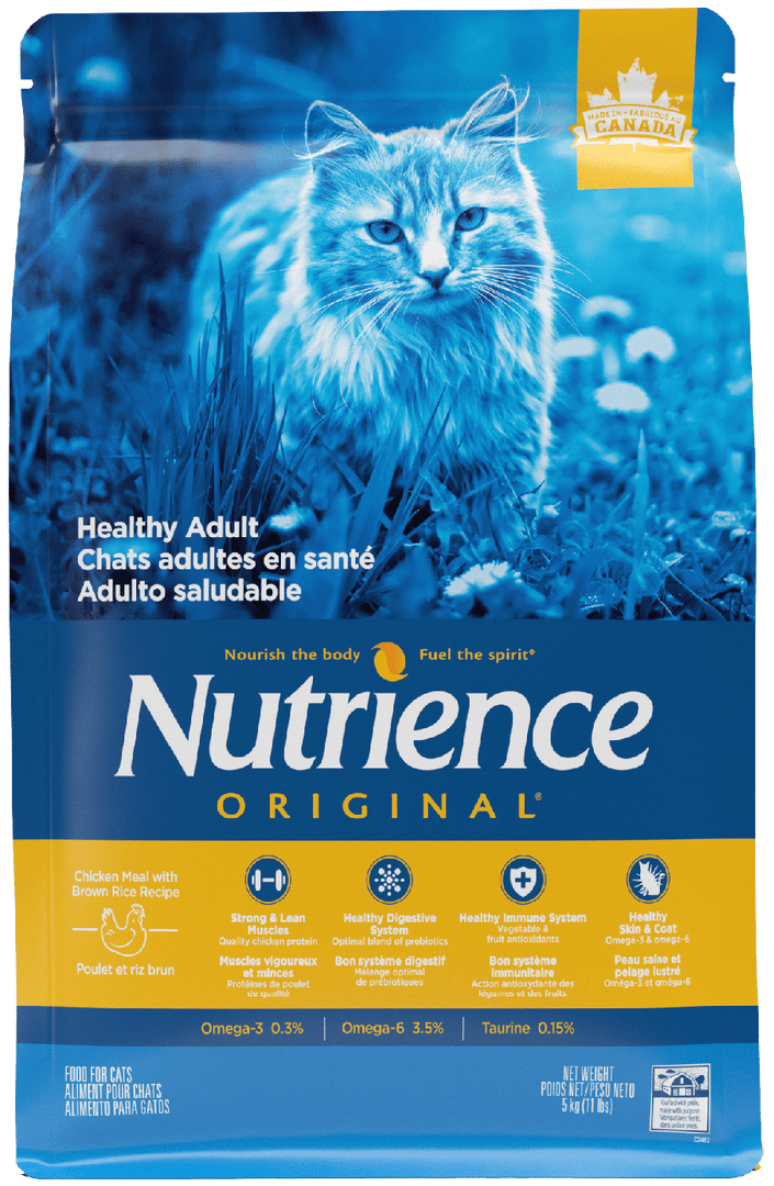 Nutrience Original - Chat Adulte Poulet et Riz Brun - Nourriture Sèche pour Chats