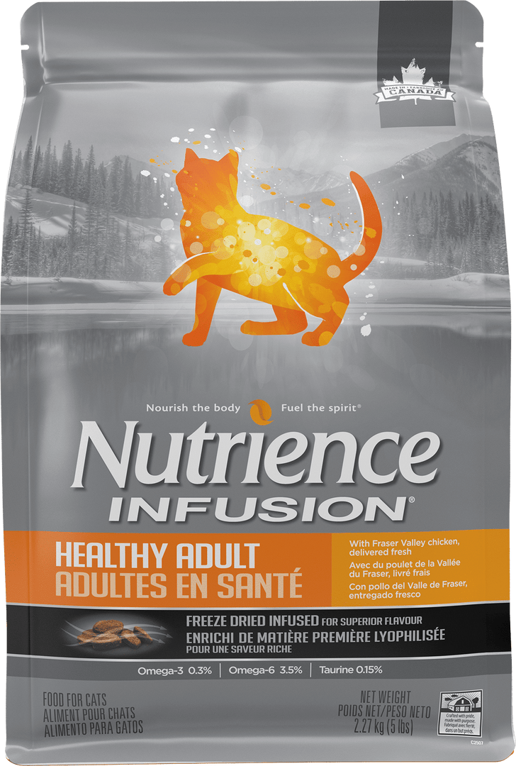 Nutrience Infusion - Poulet de la Vallée du Fraser - Nourriture Sèche pour Chats Adultes en Santé