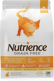 Nutrience Sans Grains - Dinde, Poulet et Hareng - Nourriture Sèche pour Chatsde Tout Âge