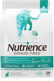 Nutrience Sans Grains - Dinde, Poulet et Canard - Nourriture Sèche pour Chats d'Intérieur de Tout Âge