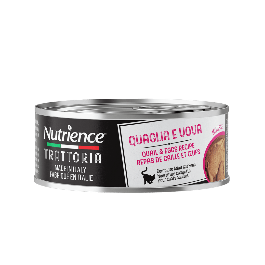 Nutrience Trattoria - Chat Mousse de Caille et Oeufs - Nourriture Humide Sans Grains pour Chats