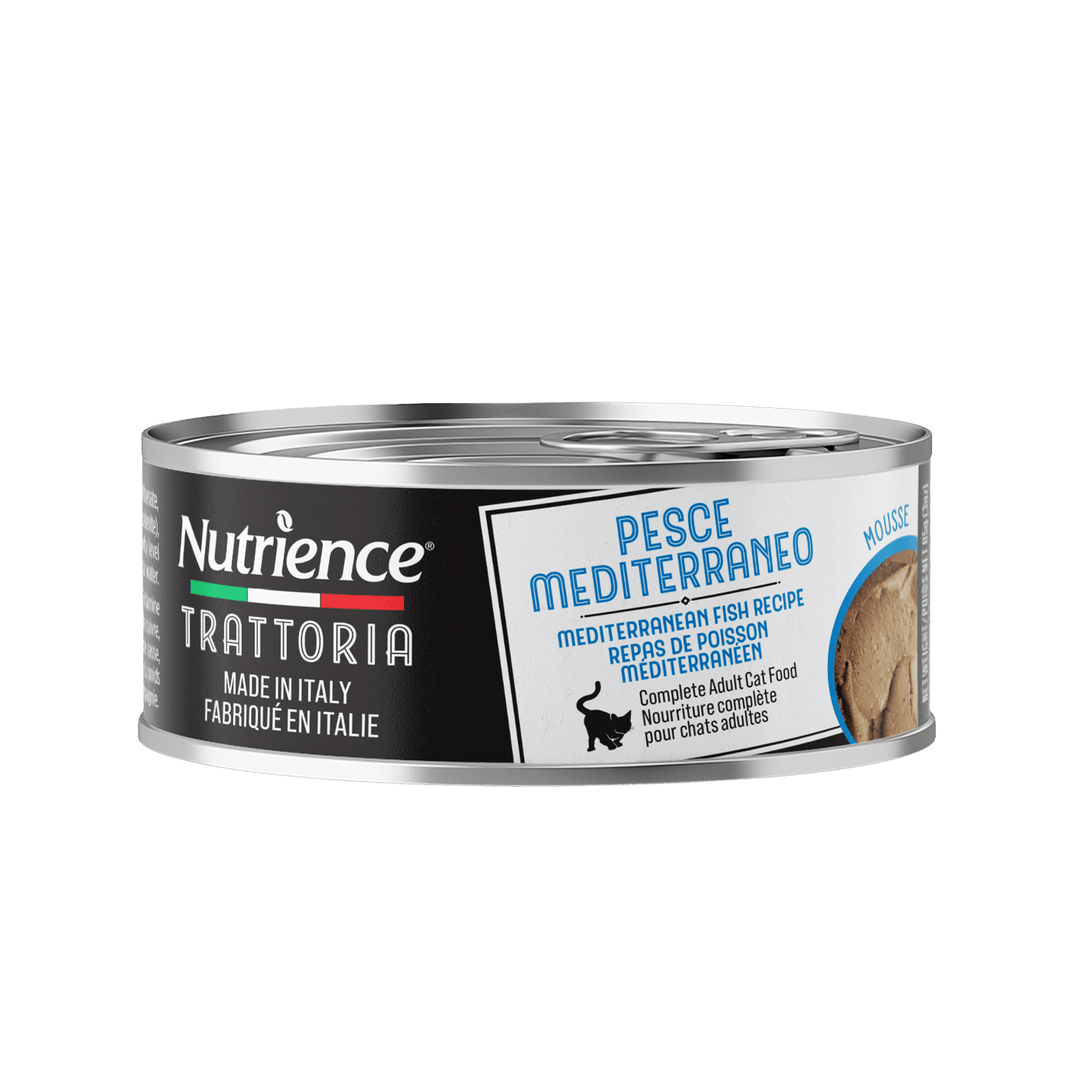 Nutrience Trattoria - Chat Mousse de Poisson Méditerranéen - Nourriture Humide Sans Grains pour Chats