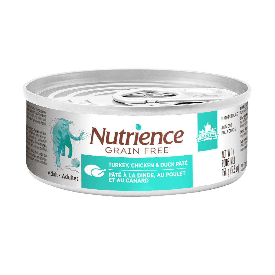 Nutrience Sans Grains - Chat d'Intérieur Pâté à la Dinde, Poulet et Canard - Nourriture Humide pour Chats