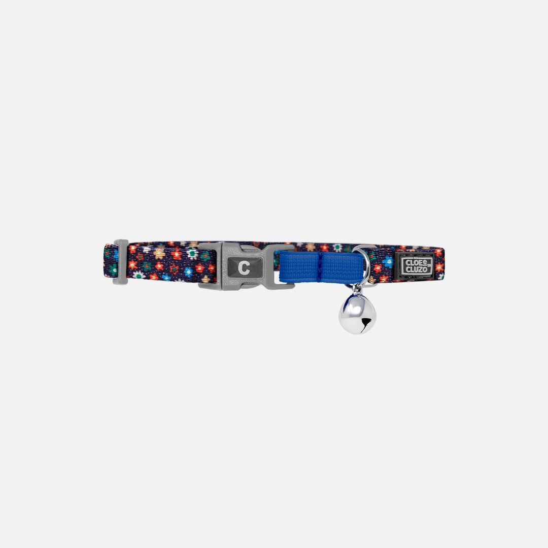 CLOE CLUZO Chat Collier Motif Ajustable Marguerites