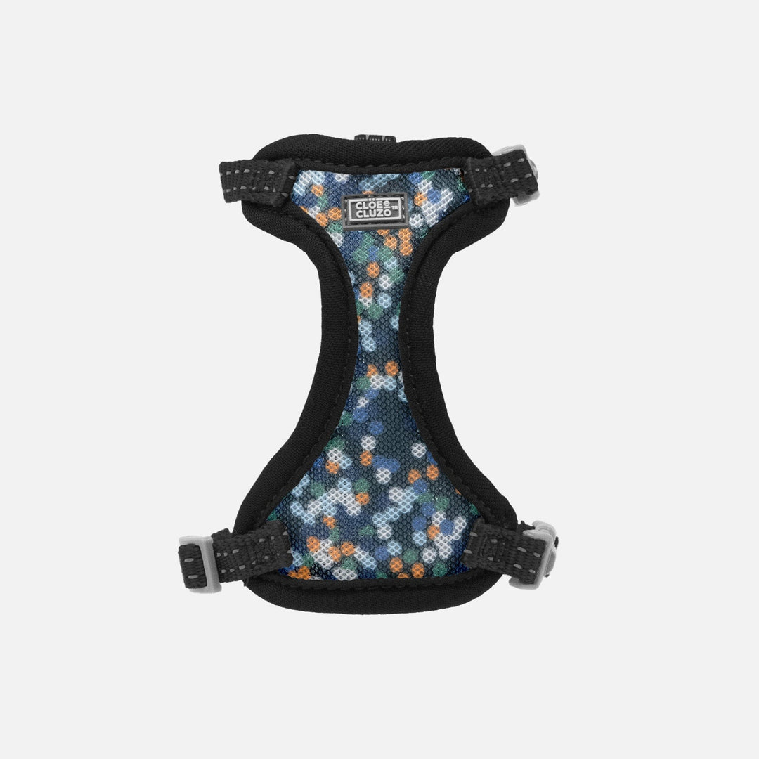 CLOE CLUZO Chat Harnais Filet Motif Constellation L/XL
