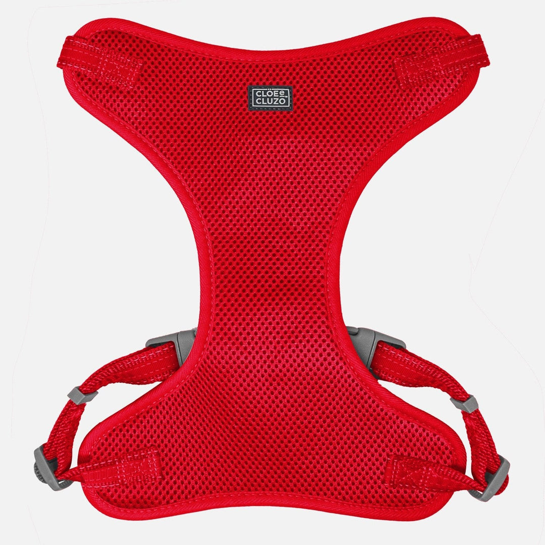 CLOE CLUZO Harnais Ajustable en Filet S/M Rouge