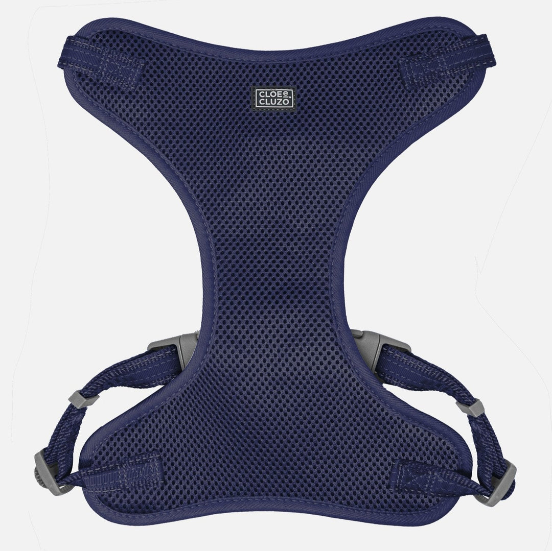 CLOE CLUZO Harnais Ajustable en Filet XS/S Bleu Royal
