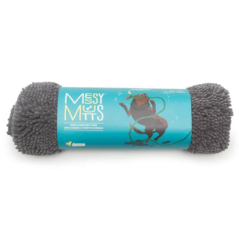 Messy Mutts - Serviette en Microfibre Chenille - Serviette pour Chiens