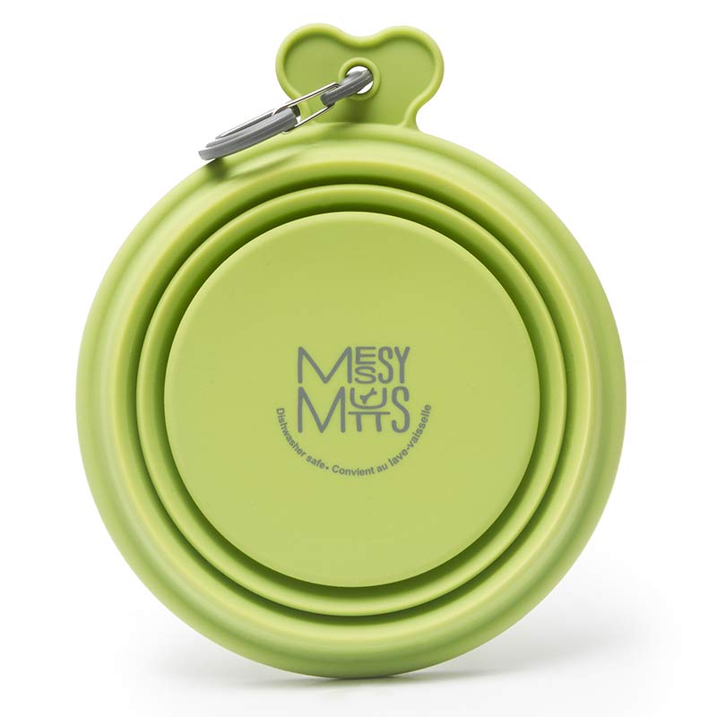 Messy Mutts - Bol de Voyage Rétractable en Silicone - Bol pour Chiens