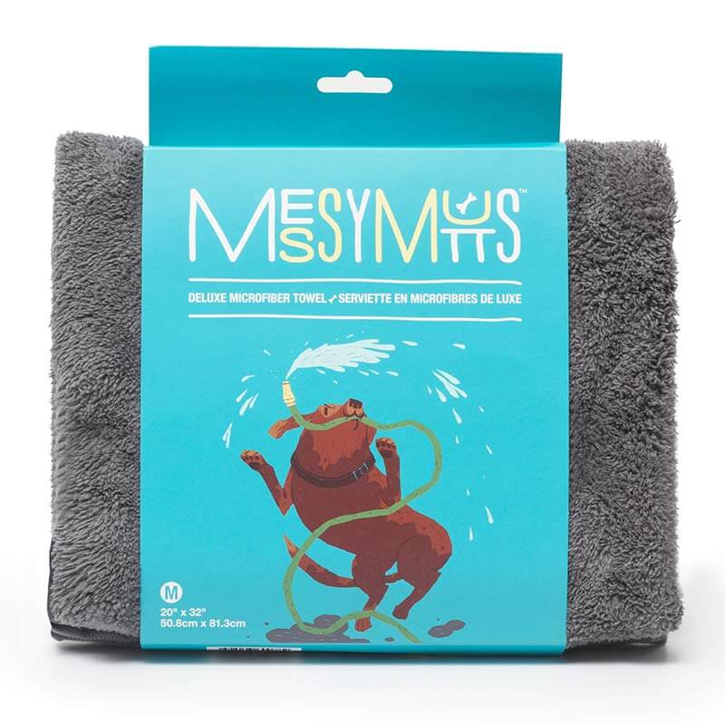Messy Mutts - Serviette Ultra Douce en Microfibre - Serviette pour Chiens