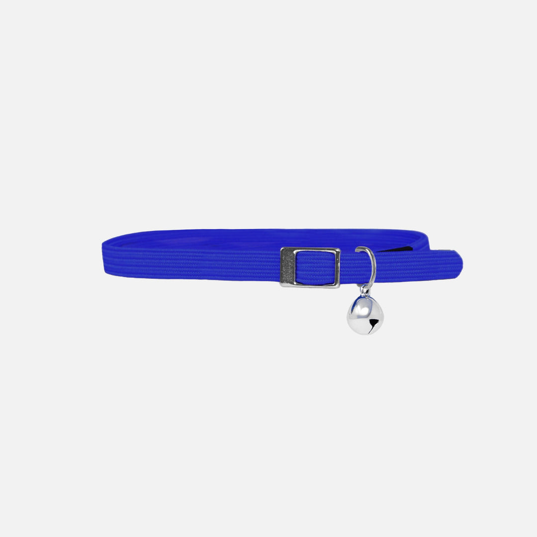 CLOE CLUZO Chat Collier Nylon Élastique Bleu