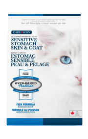 Oven-Baked Tradition - Chat Soin Estomac Sensible, Peau & Pelage Poisson - Nourriture Sèche Sans Grains pour Chats