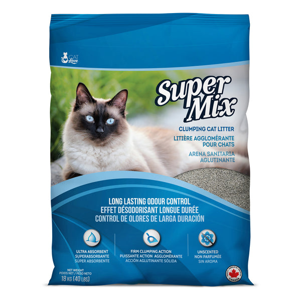 CAT LOVE SUPER MIX Litière Argile 18kg