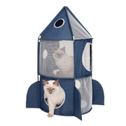 Catit Vesper - Tour à Chats Rocket en Forme de Fusée (50 x 50 x 90 cm)