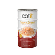 CATIT DIVINE SHREDS Chat Poulet, Thon & Carotte en Gelée 4x85g