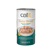 Catit Divine Shreds - Chat Thon avec Pageot et Wakamé en Gelée - Multipack de 4 x 85 g - Nourriture Humide Sans Grains pour Chats