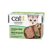 Catit Cuisine - Chat Adulte Pâté de Poulet et Foie - Nourriture Humide Sans Grains pour Chats en Tetra Pak