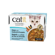 CATIT CUISINE Chat Ragoût Fruits de Mer & Citrouille 95g