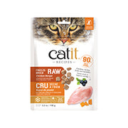 Catit - Chat Poulet avec Fruits et Légumes - Garniture ou Nourriture Sèche Lyophilisée Sans Grains pour Chats