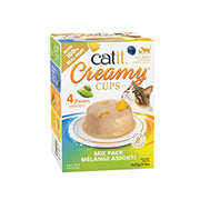 Catit Creamy Cups - Mousse Mélange Assorti - Gâteries en Pâté Humide Sans Grains pour Chats