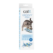 CATIT GROOVY Jouet Chat Poisson Bleu 8