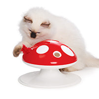 Catit Senses 2.0 - Champignon avec Plume - Jouet Interactif à 360 Degrés pour Chats