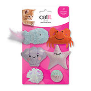 Catit - Créatures de la Mer - Jouets pour Chats (Paquet de 6)