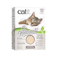 Catit Go Natural! - Sans Parfum - Litière Agglomérante à Base de Cosses de Pois pour Chats