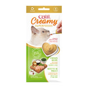 Catit Creamy Superaliments - Poulet, Noix de Coco et Chou Frisé - Gâteries à Lécher Sans Grains pour Chats