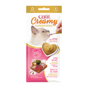 CATIT CREAMY SUPERALIMENTS Gâteries Chat Thon 4x10g