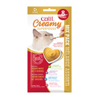 Catit Creamy Superaliments - Mélange Assorti - Gâteries à Lécher Sans Grains pour Chats