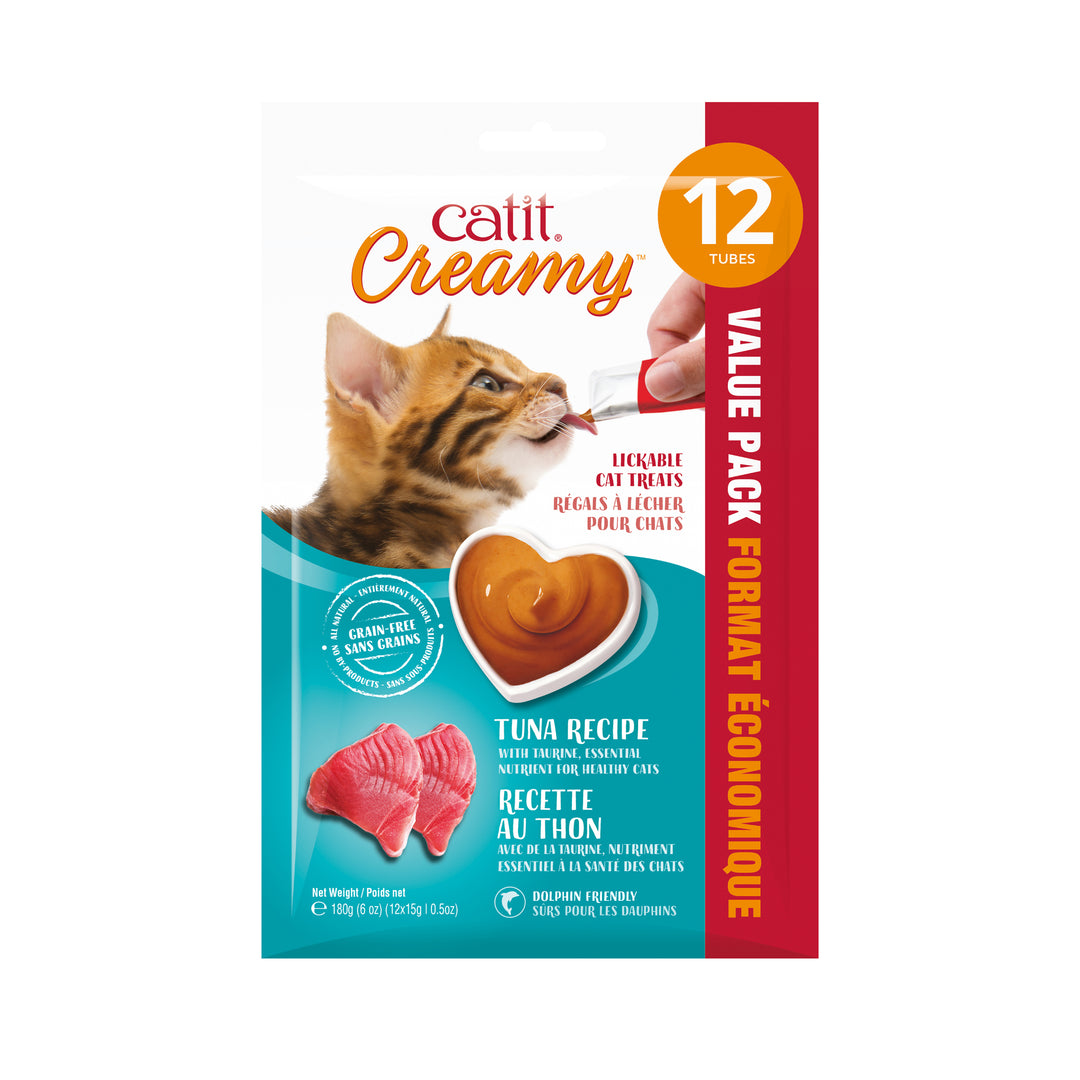 CATIT CREAMY Gâteries Chat Thon 12x15g