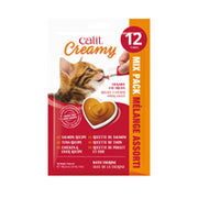 Catit Creamy - Mélange Assorti avec Taurine - Gâteries à Lécher Sans Grains pour Chats