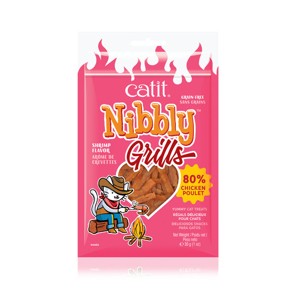 CATIT NIBBLY GRILLS Gâteries Chat Poulet & Crevettes 30g